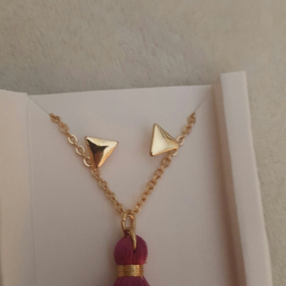 Lily Sky Tassel Necklace + Earrings - Picture 2 of 4